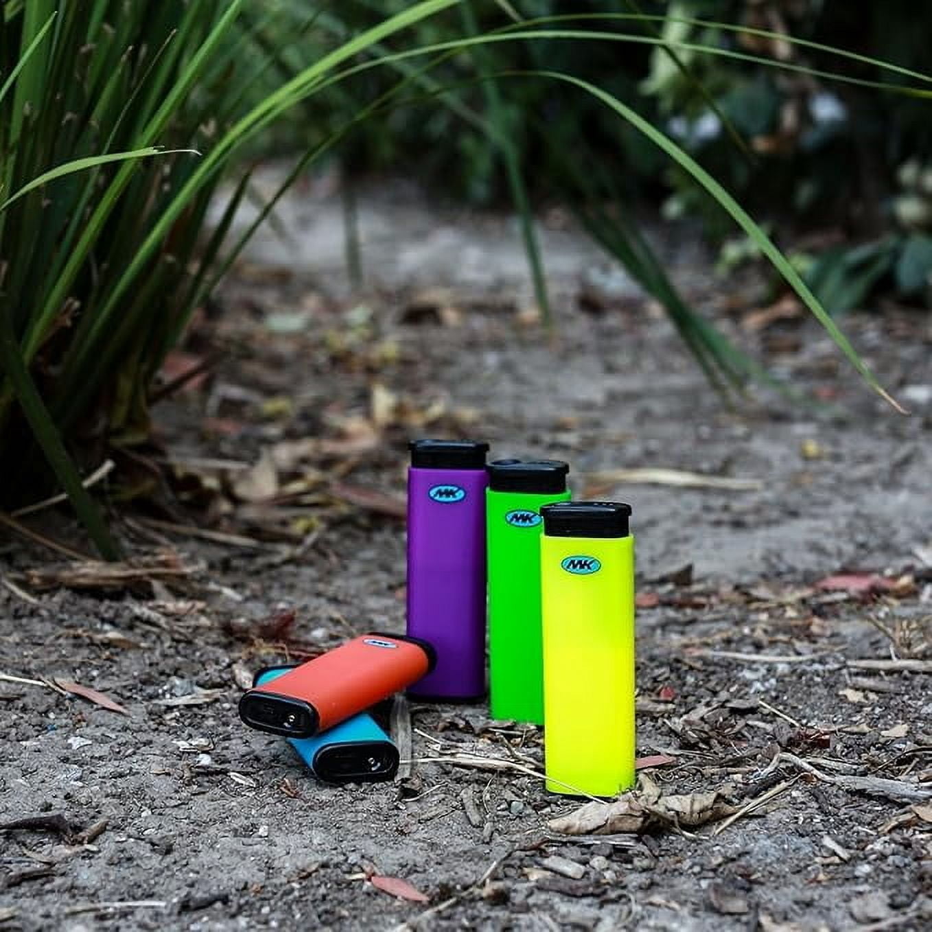 MK replaceable butane fuel lighter, with windproof design, suitable for candles, camping and outdoor use (50 PCS)