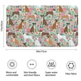thumbnail image 3 of Cute Boxer Dog and Flowers Florals Bathroom Rugs Mat,Non Slip Microfiber Bathroom Rug,Rubber Backing,Soft Bathroom Mats for Bathroom Floor,Tub and Shower,17x30in(43x75cm), 3 of 5