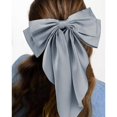 thumbnail image 4 of RUseeN 3 PCS Hair Bows for Women, Big Bow Hair Clips for Girls, Silky Satin Hair Bows Clips Oversized Long Tail, Large Hair Barrettes Cute Aesthetic Hair Accessories, Metal Bow Hair Clips, 4 of 7