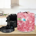 thumbnail image 4 of Xoenoiee Pink Cherry Blossom Print Kitchen Appliance Dust Cover for Pressure Cooker, Electric Rice Cooker Cover Air Fryer Cover Steamer Cover with Pocket and Top Handle, 6 qt, 4 of 6
