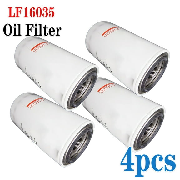 Case of 4 LF16035 Engine Oil Filters Fits For 89-18 Cummins 5.9L 6.7L Diesel