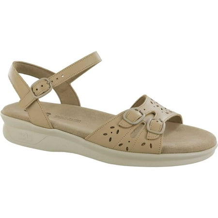 

Women s SAS Duo Ankle Strap Sandal Warm Stone Leather 7 M