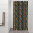 thumbnail image 2 of Colorful Skull Flower Pattern Shower Curtain 36"x72" ,Bathroom Decorative Shower Curtains Set with 12 Hooks,Modern Waterproof Washable Shower Curtain, 2 of 6