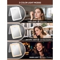 thumbnail image 4 of Espejo de maquillaje klarh con aumento de 1X/10X con 3 luces y 2700 mAh, 4 of 7