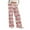 Pink, variant on Women's Fashion Casual Loose Christmas Printed Wide-Leg Sweatpants, Comfortable Home and Outdoor Wear, Elastic Waist with Drawstring for Easy Fit, Warm Winter Pants, Beige, 2XL