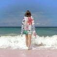 thumbnail image 6 of BCIIG Beach Towel || XL Waffle weave microfiber || Travels Compact || Quick Drying || Ultra absorbent || Camping, Beach, Boating, Pool || Elastic storage loop || Flower power 27.5x55in, 6 of 7