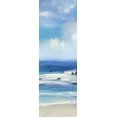 thumbnail image 2 of Swatland, Sally 13x32 White Modern Wood Framed Museum Art Print Titled - Breaking Waves II, 2 of 4
