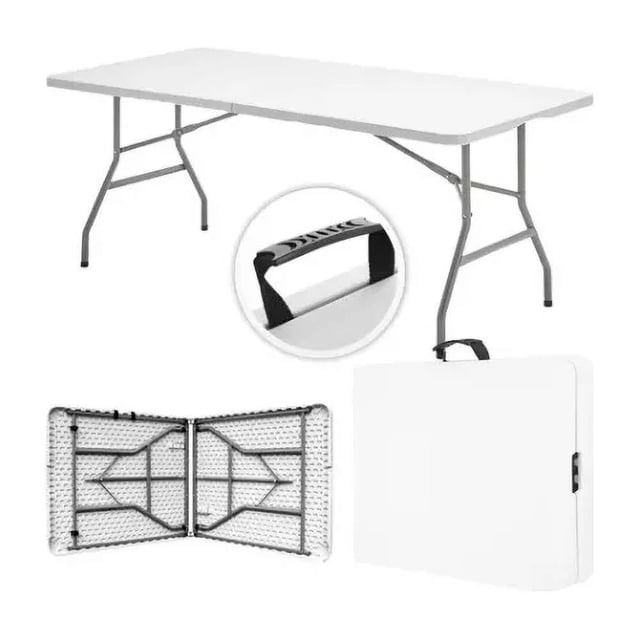 Mesa Tablón Plegable de Plástico Green Apple para Jardín Exterior 1.8