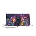 thumbnail image 7 of TSOVTHRID Cat Daisy Star Print Womens Clutch Purses Ladies Evening Handbags with Detachable Chain Purple Leather Envelope Bag for Women Wedding Party Cocktail Prom, 7 of 7