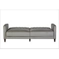 thumbnail image 5 of Uspridefurniture Cornell 81'' Velvet Square Arm Sleeper, Gray, 5 of 5