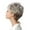 Grey, variant on UYUH Fashion Women's Full B-angs Wig Short Wig Straight Wig for Beautiful Women Girls Fashion Party C-osplay Wig 10 Inches Long