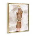 thumbnail image 3 of Stupell Industries Eclectic Gold Floating Frame Canvas Art, 25 x 31, by Ziwei Li, 3 of 8