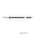 thumbnail image 2 of Cable Chicote Freno Trasero Izquierdo Compatible Con Chevrolet Luv 2.3L 1988 1989 1990 1991 1992 1993 1994 1995 1996 1997 1998 1999 Tambor CAHSA Cable Chicote Acelerador, 2 of 6