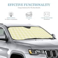 thumbnail image 4 of Bingfone Lemon Yellow Checkboard Car Windshield Sunshade,Sun Foldable Sun Shield Sun Visor for Car - Small, 4 of 9