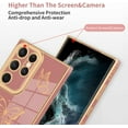 thumbnail image 3 of Designed for Samsung Galaxy S23 Ultra 5G Case Cute Butterflies Design for Women Girls,Luxury Plating Bumper Camera Lens Protection Cover for Galaxy S23 Ultra 5G -Pink, 3 of 14
