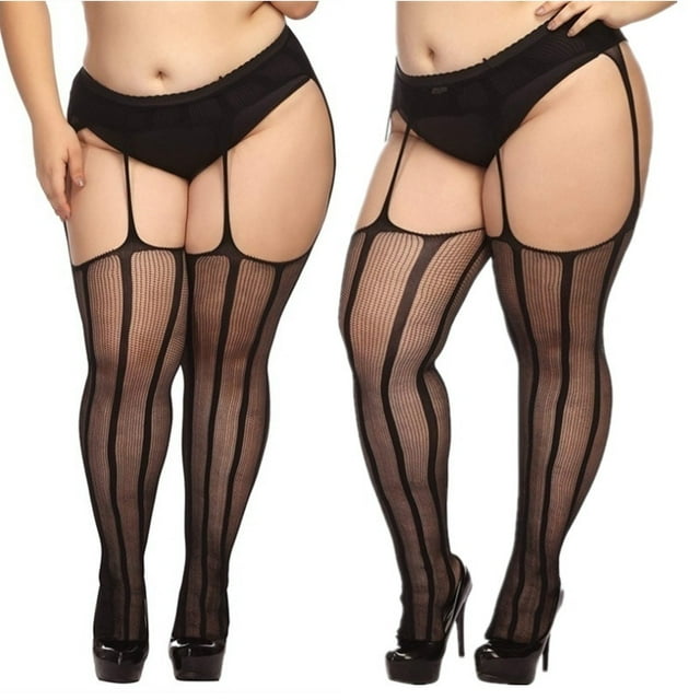 Women Oversized Lace Long Sock Plus Size Fishnet Stocking Large Size Over Knee Thigh High Stockings Sexy XXXL Socks Plus Size 1104 Plus Size
