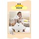 thumbnail image 5 of ZHAOCHENG Almohada de peluche de dinosaurio de oso blanco grande y gordo con dibujos animados, juguete de abrazo súper suave para regalo (oso de 9,8 pulgadas), 5 of 5