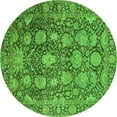 thumbnail image 1 of Ahgly Company Indoor Round Oriental Green Industrial Area Rugs, 6' Round, 1 of 4