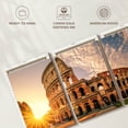 thumbnail image 6 of Elephant Stock Colosseum At Sunrise Wall Art - Horizontal Multi Panel Canvas - Living Room Wall Decor - Places Multi Panel - Yellow And Orange Decor - 92" x 45", 6 of 8