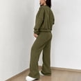 thumbnail image 5 of Gamivast Two Piece Sweatsuit for Women Full Zip Sweatshirt Top High Waisted Straight Leg Pants Set Casual Workout Lounge Outfits Fall Clothes, 5 of 6