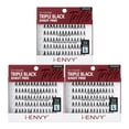 thumbnail image 1 of Paquete de 3 pestañas individuales sin nudos i-ENVY (ultra negro - corto), 1 of 5