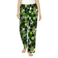 thumbnail image 1 of Bingfone Soccer1 Pattern Pajamas for Women,Pajama Pants with Pockets-Large, 1 of 6