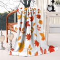 thumbnail image 4 of Autumn Fall Leaves Pattern Blanket,Comfortable Soft Flannel Throw Blanket,All Season,Warm Lightweight Blankets for Sofa Bed Couch Living Room Chair,50"x60", 4 of 4