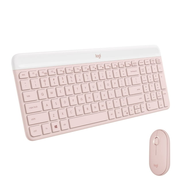 Logitech MK470 Slim Wireless Keyboard and Mouse Combo - Modern Compact Layout, Ultra Quiet, 2.4 GHz USB Receiver, Plug n' Play Connectivity, Compatibl
