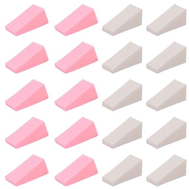 40 piezas de esponja de maquillaje facial, polvo facial, esponjas de belleza de uso húmedo y seco