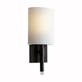 thumbnail image 4 of 16.75 Inch 8.4W 120V 1 Led Wall Sconce-Satin Nickel Finish-White Shade Color Oxygen Lighting 3-587-124, 4 of 7