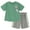 Sage green / gray, variant on Bluey Little Boys T-Shirt and Mesh Shorts Outfit Set