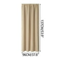 thumbnail image 3 of Window Curtain Panels,Blackout Curtains for Living Room,Sheer Curtains for Bedroom,Curtains Heat Insulation Energy Saving Bedroom and Kitchen Curtains Scandinavian Solid Colour Silk Curtains, 3 of 9