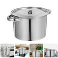 thumbnail image 4 of WORGEOUS Olla de acero inoxidable para sopa, olla para cocinar, olla para cocinar, olla para almacenar aceite, 4 of 8