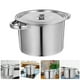 thumbnail image 4 of WORGEOUS Olla de acero inoxidable para sopa, olla para cocinar, olla para cocinar, olla para almacenar aceite, 4 of 8