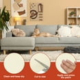 thumbnail image 3 of Cinta de Parches de Cuero Uxcell para Muebles, Kit de Reparación de Cuero Autoadhesivo de Vinilo de 3.2 x 61 pulgadas, Blanco Lechoso, 3 of 6