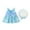 Blue, variant on Edvintorg 3M-3Y Dresses for Kids Girls Toddler Girls Dress Summer Holiday Style Backless Big Bow Flower Suspender Children's Skirt with Hat Birthday Gifts