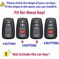 thumbnail image 2 of Key Fob Cover Compatible with Toyota Camry RAV4 Highlander 2018-2026 4 Button Keychain Case Holder Protector,D keychain, 2 of 9