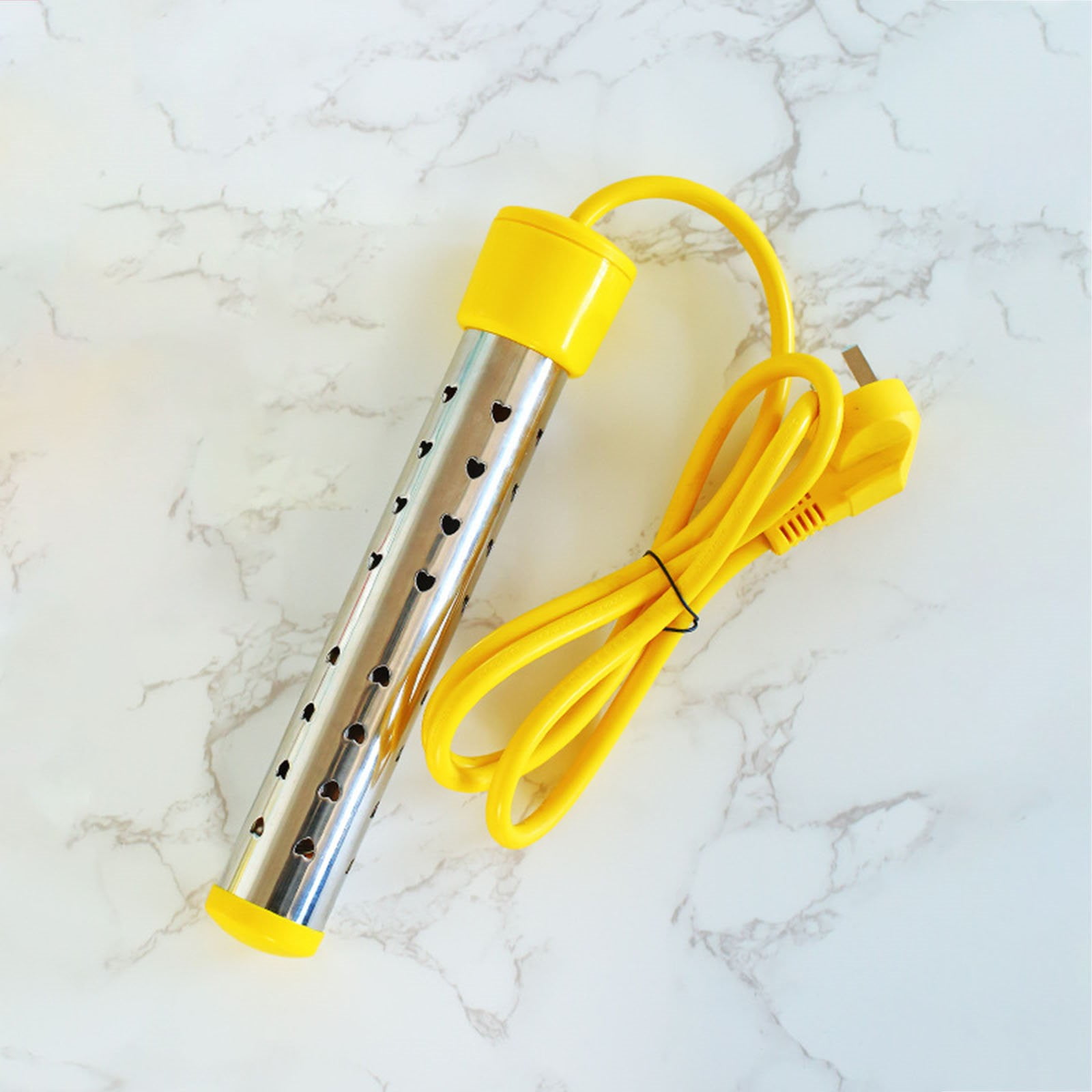 Piwvid Immersion Water Heater, Fast Heating Water Stick Automatic Power Off Anti Scald Heating Rod High Power Portable Bucket Heater Electric with Stainless Steel, Water Heater for Bathtub