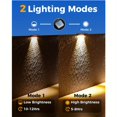 thumbnail image 4 of PENGX 4 Pack Fence lights Solar Powered  Christmas Limited Edition Solar Fence Lights LED  Solar Lights for Outside  Solar Wall Lights for  Deck  Step  Porch  Wall Fence, 4 of 7