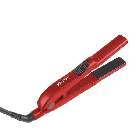 Vivitar Red Hair Straightening Iron (Best Permanent Hair Straightening Kit)