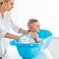 thumbnail image 4 of WRITWAA Home Use Baby Bath Mitt Sky Blue Exfoliating Scrubber Gentle Cleaning 1Pcs, 4 of 8