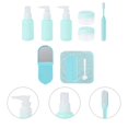 thumbnail image 3 of 10 in 1 Travel Bottles Portable Refillable Travel Containers Toiletry Bottles Sets for Shampoo Lotion Soap (Lake Blue), 3 of 3