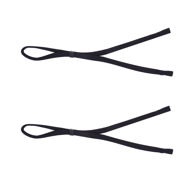 BEADCEST 2Pcs Eyeglasses Rope for Men Black Cotton Adjustable Non-slip for Daily Use 11X0.4X0.04Inch