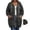 Dark Gray, variant on Womens Winter Hooded Casual Outwear & Jackets Solid Color Plus Size Loose Long Sleeve Zip Hooded Sweatshirt Outer Coat With Side Pockets For Winter Street Outdoor Wear