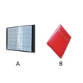 thumbnail image 3 of Decodeary 480 Stockage Collection Album Commémoratif Dossier Volume Grande Capacité Rouge, 3 of 6