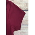 thumbnail image 4 of unik Girl's Uniform V-Neck Collar Short Sleeve Shirt, Burgundy Size 18, 4 of 4