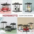 thumbnail image 2 of Cake Box, 5Pcs 8×8×9Inch Clear Cake Boxes with Ribbon, 8, 2 of 6