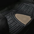 thumbnail image 5 of FH Group New 4pcs Floor Mats Set For Car Truck Mat Set Beige with Free Gift, 5 of 6