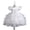 White, variant on LYMAYTER Kids Wedding Birthday Party Dress for Flower Girls Bridesmaid Cake Tutu Ball Gown Party Dress