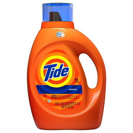 Tide Original HE, Liquid Laundry Detergent, 100 Fl Oz 64 (Best Scented Laundry Detergent)